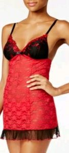 NEW Linea Donatella 2 pc lace molded cup Babydoll